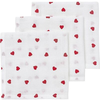 Meyco, Lange + bavoir, Coeur tendre (30 x 30 cm) - Publicité Meyco, Lange + bavoir, Coeur tendre (30 x 30 cm) - Publicité