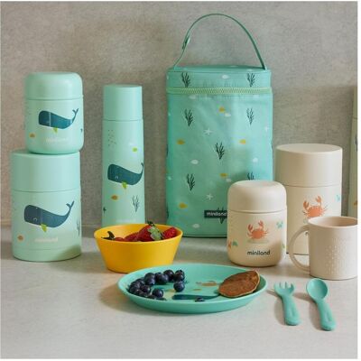 Miniland Baby Thermos Pappa Whaley - Thermos - Publicité Miniland Baby Thermos Pappa Whaley - Thermos - Publicité