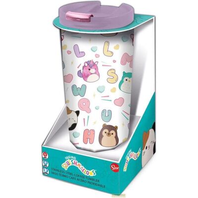 Stor, Vaisselle + couverts pour enfants, Squishmallows Tasse à boire en acier inoxydable Character - Publicité Stor, Vaisselle + couverts pour enfants, Squishmallows Tasse à boire en acier inoxydable Character - Publicité