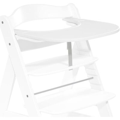 Hauck, Chaise haute, Alpha+ High Chair, White with Alpha Click Tray (Chaise haute) - Publicité Hauck, Chaise haute, Alpha+ High Chair, White with Alpha Click Tray (Chaise haute) - Publicité