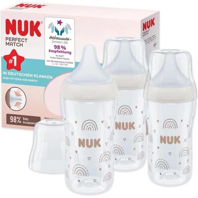 Ensemble de biberons pour bébé NUK Perfect Match - Ensemble de biberons pour bébé - Publicité Ensemble de biberons pour bébé NUK Perfect Match - Ensemble de biberons pour bébé - Publicité