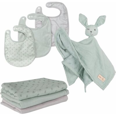 Coffret Cadeau Bébé Vert Givré - Roba Essentials - Publicité Coffret Cadeau Bébé Vert Givré - Roba Essentials - Publicité
