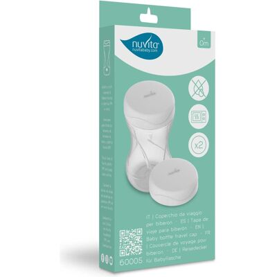 Nuvita, Biberon : accessoires, Biberon Travel Caps 2er Set -Couvercle - Publicité Nuvita, Biberon : accessoires, Biberon Travel Caps 2er Set -Couvercle - Publicité