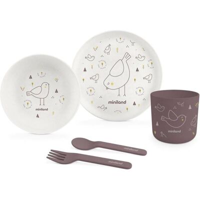 Miniland, Vaisselle + couverts pour enfants, Naturelmeal Chick - Publicité Miniland, Vaisselle + couverts pour enfants, Naturelmeal Chick - Publicité