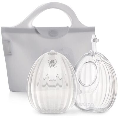 Haakaa, Tire-lait, - Shell Wearable Silicone Breast Pumps - 75 ml - 2 pcs - Publicité Haakaa, Tire-lait, - Shell Wearable Silicone Breast Pumps - 75 ml - 2 pcs - Publicité