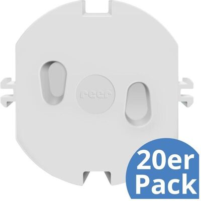 Reer, Dispositifs de sécurité pour enfant, Kindersicherungen Steckdosenkappe 20er Pack einfache Montage - Publicité Reer, Dispositifs de sécurité pour enfant, Kindersicherungen Steckdosenkappe 20er Pack einfache Montage - Publicité