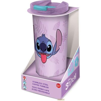 Stor, Vaisselle + couverts pour enfants, Lilo & Stitch Tasse à boire en acier inoxydable Stitch Palms - Publicité Stor, Vaisselle + couverts pour enfants, Lilo & Stitch Tasse à boire en acier inoxydable Stitch Palms - Publicité