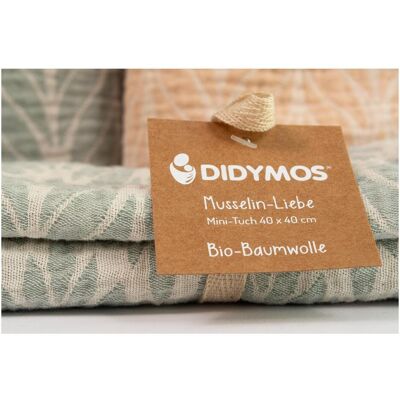 Didymos, Lange + bavoir, Mousseline Trias Salvia (40 x 40 cm) - Publicité Didymos, Lange + bavoir, Mousseline Trias Salvia (40 x 40 cm) - Publicité