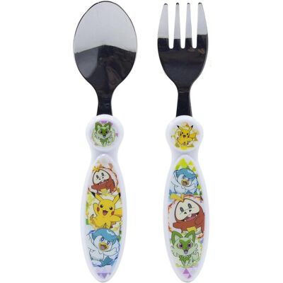 Stor, Vaisselle + couverts pour enfants, Pokémon "Pikachu & Co" - Set de couverts pour enfants 2 pièces - Publicité Stor, Vaisselle + couverts pour enfants, Pokémon "Pikachu & Co" - Set de couverts pour enfants 2 pièces - Publicité