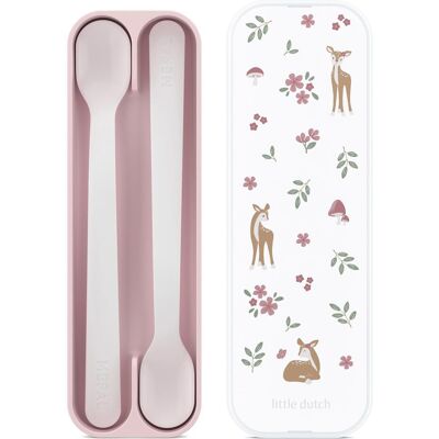 Mepal, Vaisselle + couverts pour enfants, Babybesteck Set 2 pcs - Fairy Garden - Publicité Mepal, Vaisselle + couverts pour enfants, Babybesteck Set 2 pcs - Fairy Garden - Publicité