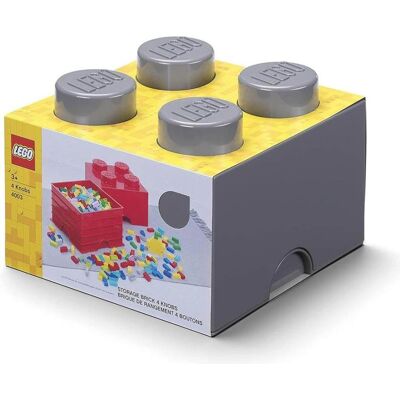 Boîte de rangement LEGO - Gris foncé - Design modulaire - Organisateur de petites pièces - Publicité Boîte de rangement LEGO - Gris foncé - Design modulaire - Organisateur de petites pièces - Publicité