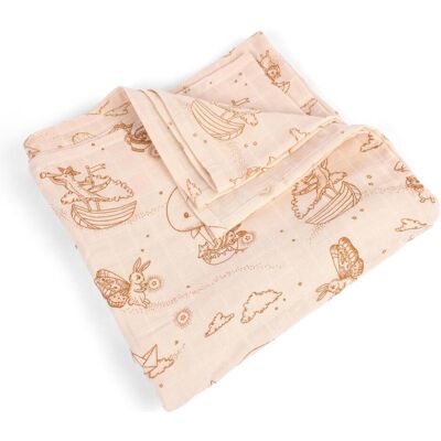 Filibabba, Lange + bavoir, - Muslin Swaddle Diaper - Hvid - 120x120 cm (FI-03815) (120 x 120 cm) - Publicité Filibabba, Lange + bavoir, - Muslin Swaddle Diaper - Hvid - 120x120 cm (FI-03815) (120 x 120 cm) - Publicité