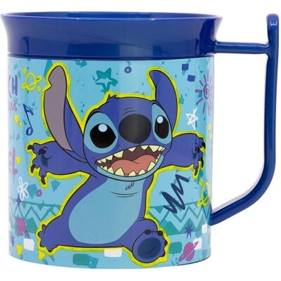 Stor, Vaisselle + couverts pour enfants, Stitch 400ml Reusable Plastic Microwave Cup - Publicité Stor, Vaisselle + couverts pour enfants, Stitch 400ml Reusable Plastic Microwave Cup - Publicité