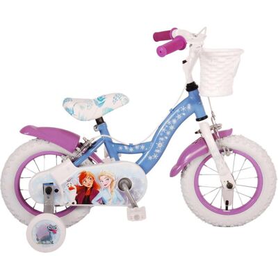 Vélo pour enfants Disney Frozen 2 - filles - 12 pouces - bleu/violet - deux freins à main - Publicité Vélo pour enfants Disney Frozen 2 - filles - 12 pouces - bleu/violet - deux freins à main - Publicité