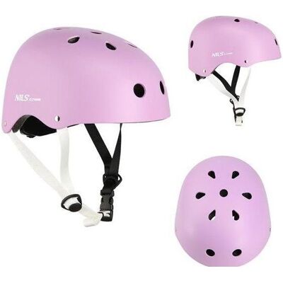 Casque Violet Nils Extreme - Sécurité pour roller, scooter - Publicité Casque Violet Nils Extreme - Sécurité pour roller, scooter - Publicité