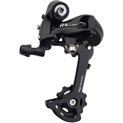 Dérailleur arrière microSHIFT RD-R43M 9/10 vitesses - Noir - Cage moyen - Publicité Dérailleur arrière microSHIFT RD-R43M 9/10 vitesses - Noir - Cage moyen - Publicité