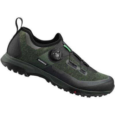 Chaussures Shimano E-Bike SH-ET7 - Vert - Publicité Chaussures Shimano E-Bike SH-ET7 - Vert - Publicité