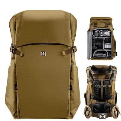 K&F Concept Star Wander 04 (Sac à dos photo, 30 l), Housse pour appareil photo, Beige, Vert - Publicité K&F Concept Star Wander 04 (Sac à dos photo, 30 l), Housse pour appareil photo, Beige, Vert - Publicité