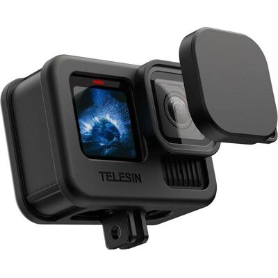 Telesin Silicone case 2.0 for GoPro Hero 13/12/11/10/9, Caméra d'action : accessoires, Noir - Publicité Telesin Silicone case 2.0 for GoPro Hero 13/12/11/10/9, Caméra d'action : accessoires, Noir - Publicité