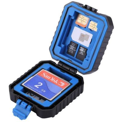 Puluz Cover Case Etui étanche pour cartes mémoire + Sim, Housse pour appareil photo - Publicité Puluz Cover Case Etui étanche pour cartes mémoire + Sim, Housse pour appareil photo - Publicité