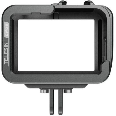 Telesin Cage en aluminium pour GoPro Hero11/10/9, Caméra d'action : accessoires, Gris - Publicité Telesin Cage en aluminium pour GoPro Hero11/10/9, Caméra d'action : accessoires, Gris - Publicité