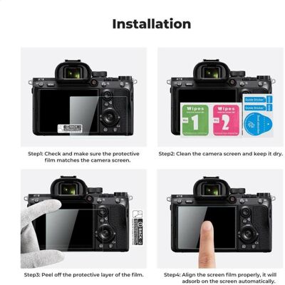 K&F Concept Camera Screen Protector*3, with Hot Shoe Level*3, for Sony A9, A7, A7R, A1, RX1, RX10, RX100, RX1000, Film de protection des appareils - Publicité K&F Concept Camera Screen Protector*3, with Hot Shoe Level*3, for Sony A9, A7, A7R, A1, RX1, RX10, RX100, RX1000, Film de protection des appareils - Publicité