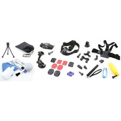 Xrec Kit d'accessoires pour GoPro Hero 5, 4, 3+, 3+ / SJCAM SJ7000 / SJ6000 / SJ5000 / SJ4000, Caméra d'action : accessoires - Publicité Xrec Kit d'accessoires pour GoPro Hero 5, 4, 3+, 3+ / SJCAM SJ7000 / SJ6000 / SJ5000 / SJ4000, Caméra d'action : accessoires - Publicité