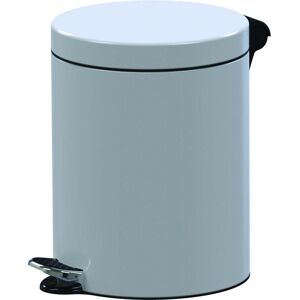 Poubelle Compacte Alda - 5L, Blanche, Acier - Publicité Poubelle Compacte Alda - 5L, Blanche, Acier - Publicité
