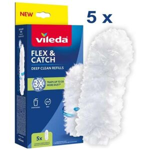 Vileda Staubwedel-Einsätze für Flex&Catch 5 Stück, Ustensiles de nettoyage, Blanc - Publicité Vileda Staubwedel-Einsätze für Flex&Catch 5 Stück, Ustensiles de nettoyage, Blanc - Publicité