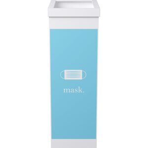 Poubelle de recyclage bleu clair 60L Paperflow - Corbeille à masques - Publicité Poubelle de recyclage bleu clair 60L Paperflow - Corbeille à masques - Publicité