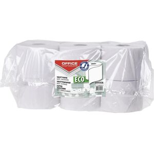 Papier Toilette Recyclé - 2 épaisseurs - 63m - Pack de 12 - Blanc - Publicité Papier Toilette Recyclé - 2 épaisseurs - 63m - Pack de 12 - Blanc - Publicité