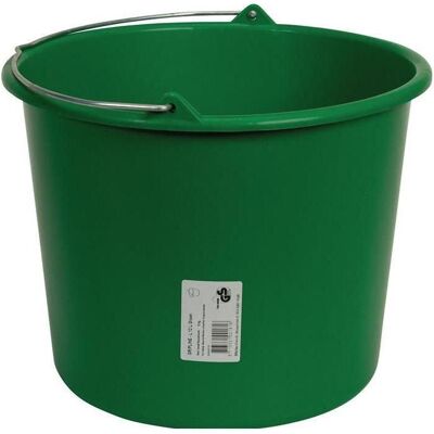 HP Autozubehör Seau de chantier GRIPLINE-L 12 l anse bouton gris, Poubelle, Gris, Vert - Publicité HP Autozubehör Seau de chantier GRIPLINE-L 12 l anse bouton gris, Poubelle, Gris, Vert - Publicité