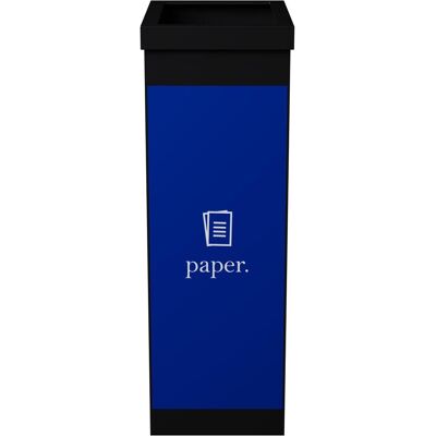PAPERFLOW Diviseur à Déchets - 60L, Noir & Bleu - Publicité PAPERFLOW Diviseur à Déchets - 60L, Noir & Bleu - Publicité