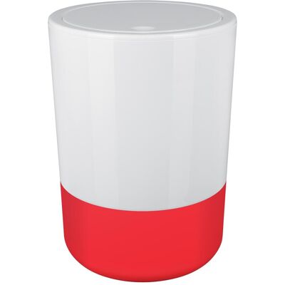 Spirella - MOJI 5L - Rouge/Blanc - Poubelle - Publicité Spirella - MOJI 5L - Rouge/Blanc - Poubelle - Publicité