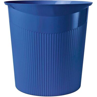 Han Corbeille à papier Re-LOOP, 13 litres, bleu 13 litres, 100 % éco-plastique recyclé, Poubelle, Bleu - Publicité Han Corbeille à papier Re-LOOP, 13 litres, bleu 13 litres, 100 % éco-plastique recyclé, Poubelle, Bleu - Publicité