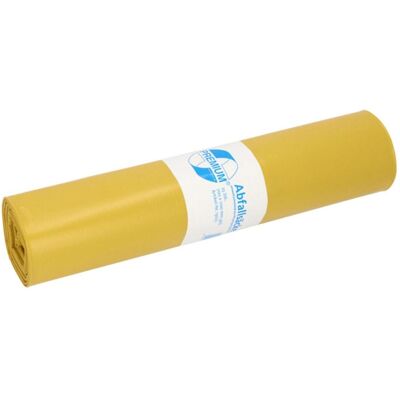 Deiss Sacs à ordures jaunes premium en LDPE - 120L - Publicité Deiss Sacs à ordures jaunes premium en LDPE - 120L - Publicité