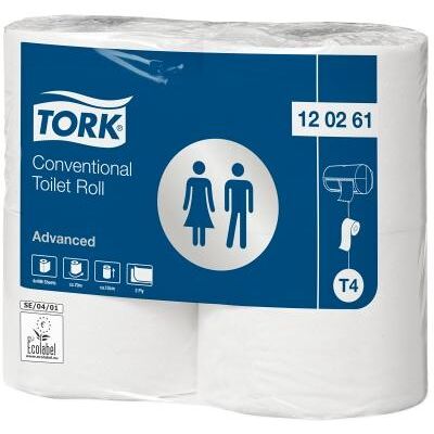 Tork, Papier toilette, Toiletpapir T4 Advanced 2-lags hvid - (24 ruller pr. karton) (24 pcs) - Publicité Tork, Papier toilette, Toiletpapir T4 Advanced 2-lags hvid - (24 ruller pr. karton) (24 pcs) - Publicité
