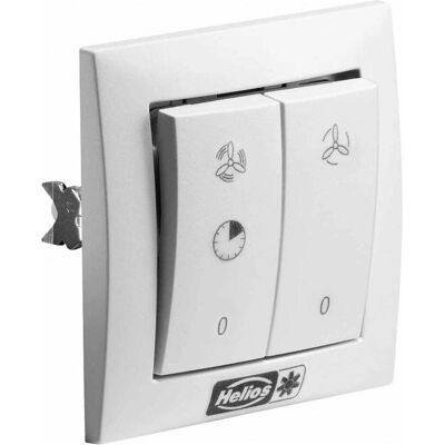 Helios, Système de ventilation, HELI DSEL 2 Interrupteur à bascule réversible marche/arrêt ws - Publicité Helios, Système de ventilation, HELI DSEL 2 Interrupteur à bascule réversible marche/arrêt ws - Publicité