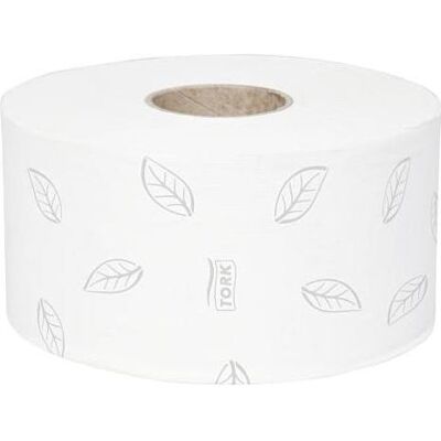 Tork, Papier toilette, Papier hygiénique en mini-rouleaux Jumbo, 2 plis, blanc, 170 m (12 pcs) - Publicité Tork, Papier toilette, Papier hygiénique en mini-rouleaux Jumbo, 2 plis, blanc, 170 m (12 pcs) - Publicité