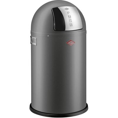 Wesco Pushboy Jr.22l graphite, Poubelle, Gris - Publicité Wesco Pushboy Jr.22l graphite, Poubelle, Gris - Publicité