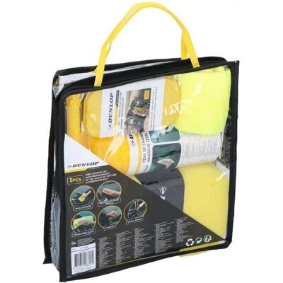 Dunlop Nettoyage de véhicules : accessoires, Kit de nettoyage pour voiture 5 pièces - Publicité Dunlop Nettoyage de véhicules : accessoires, Kit de nettoyage pour voiture 5 pièces - Publicité