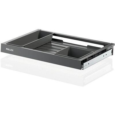 Müllex X-LINE Tiroir 55 Prem. 550 mm, Poubelle, Gris - Publicité Müllex X-LINE Tiroir 55 Prem. 550 mm, Poubelle, Gris - Publicité