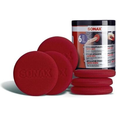 Sonax, Nettoyage de véhicules : accessoires, Applicateur éponge Super Soft (6 pces) - Publicité Sonax, Nettoyage de véhicules : accessoires, Applicateur éponge Super Soft (6 pces) - Publicité