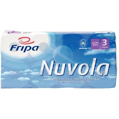 Papier Toilette Fripa Nuvola 3 Rouleaux - Blanc Extra - Publicité Papier Toilette Fripa Nuvola 3 Rouleaux - Blanc Extra - Publicité