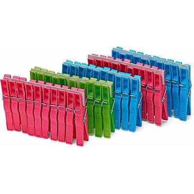 Nölle Pinces à linge en plastique, couleurs assorties, 7 cm, Repassage + entretien du linge : accessoires, Multicolore - Publicité Nölle Pinces à linge en plastique, couleurs assorties, 7 cm, Repassage + entretien du linge : accessoires, Multicolore - Publicité
