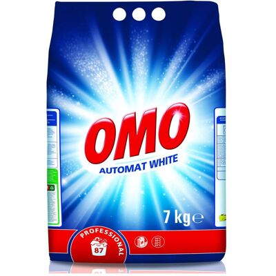 OMO Poudre à lessive Professional White 7 kg, Lessive + adoucissant - Publicité OMO Poudre à lessive Professional White 7 kg, Lessive + adoucissant - Publicité