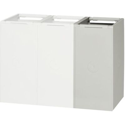 Conteneur à déchets gris clair - 40L - Conteneur à déchets - Publicité Conteneur à déchets gris clair - 40L - Conteneur à déchets - Publicité