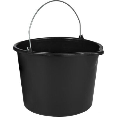 HP Autozubehör Seau de chantier 12 l avec bec noir polyéthylène, Poubelle, Noir - Publicité HP Autozubehör Seau de chantier 12 l avec bec noir polyéthylène, Poubelle, Noir - Publicité