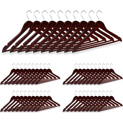 Relaxdays, Cintres, Set de 50 cintres, en bois (50x) - Publicité Relaxdays, Cintres, Set de 50 cintres, en bois (50x) - Publicité