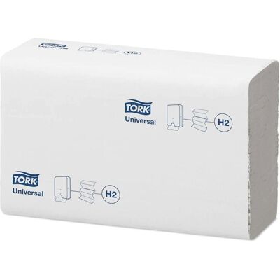 Tork Essuie-mains en papier H2, Essuie-tout, Blanc - Publicité Tork Essuie-mains en papier H2, Essuie-tout, Blanc - Publicité